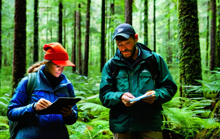 생물다양성 보전 실무 경험 중요성 - **Prompt: "From Textbooks to Trail Dust: Learning by Doing"**
    A vibrant, sun-dappled forest scen...