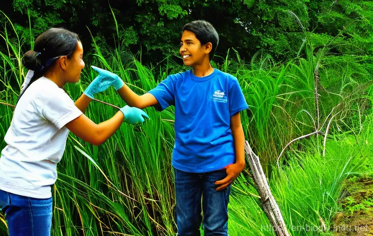 생물다양성 보전 분야 커리어 발전 - **Prompt:** A diverse team of young adult conservation technologists and field biologists, dressed i... 생물다양성 보전 분야 커리어 발전 - **Prompt:** A diverse team of young adult conservation technologists and field biologists, dressed i...