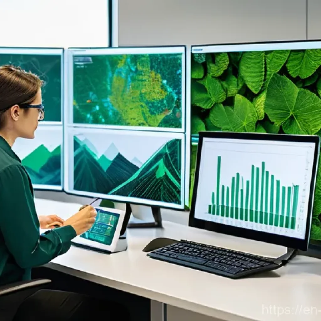 생물다양성 보전 전문가 이직 시 전략 - **Prompt: Environmental Data Scientist Analyzing Biodiversity Trends**
    "A diverse group of young...