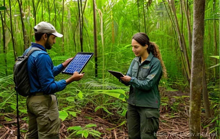 생물다양성 보전 전문가 이직 시 전략 - **Prompt: Environmental Data Scientist Analyzing Biodiversity Trends**
    "A diverse group of young...