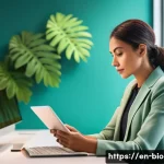 Home 12 생물다양성 보전 이직 준비 - **Prompt 1: The Epiphany of Transferable Skills**
A professional woman in her early 30s, dressed...